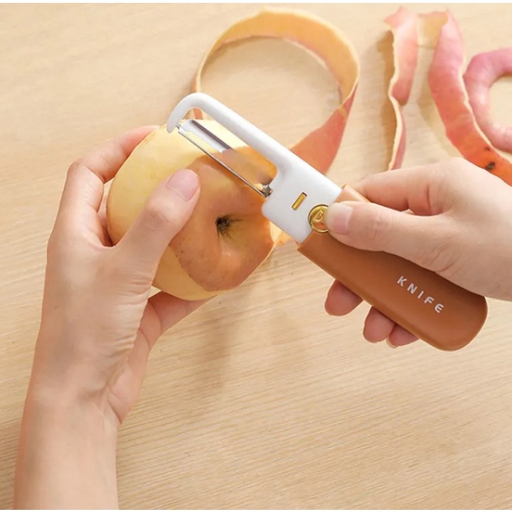 Dao Mini cắt gọt 2 đầu có nắp đậy du lịch an toàn tiện lợi