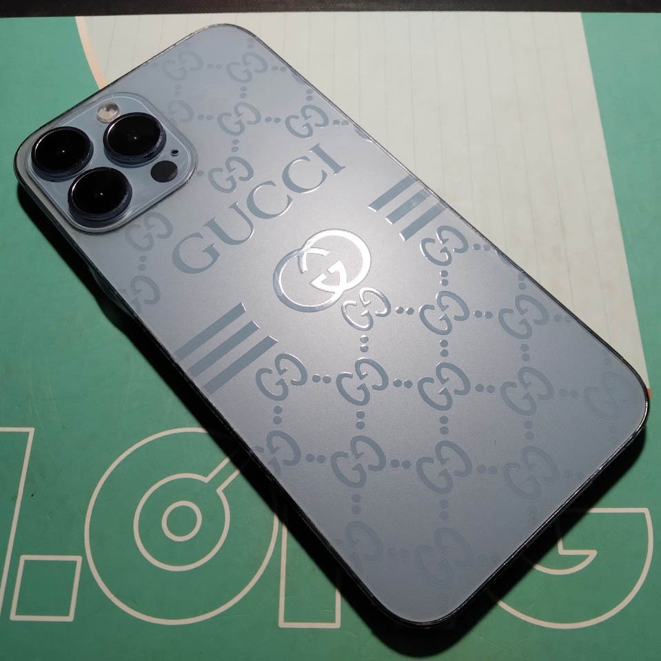 Dán PPF Iphone nhám chống vân tay họa tiết GC lớn 5/5s tới 14promax full lưng viền (04)