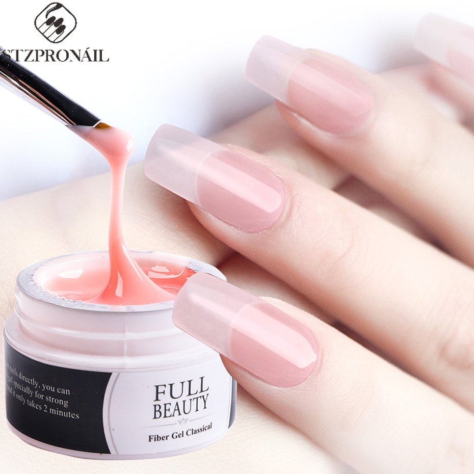 1 Hộp gel Nối Dài Móng Tay Màu Sắc Trắng Hồng Trong Suốt