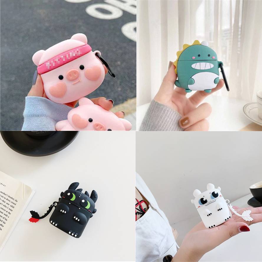 Coza Tai Nghe Không Dây Tai Nghe Bluetooth Tws I12 Nhét Tai Bao Gồm Vỏ Bảo Vệ Hoạt Hình Nhiều Hình Hoạt Hình Hấp Thụ Sốc