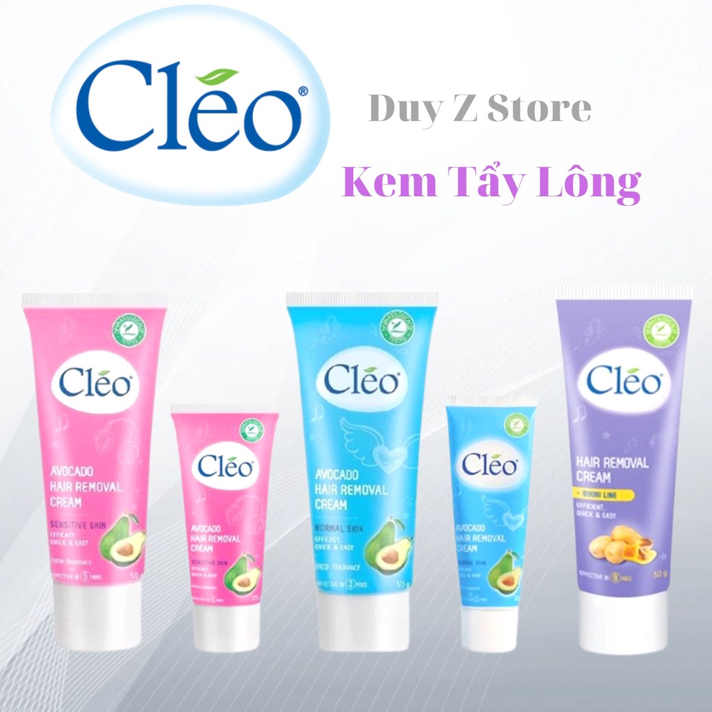 Kem Tẩy Lông CLEO 50g - Tẩy Sạch Lông Chỉ Trong Vài Phút