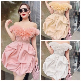 ĐẦM BẸT VAI HOA NỔI 3D TÙNG PHỒNG ( ảnh thật )