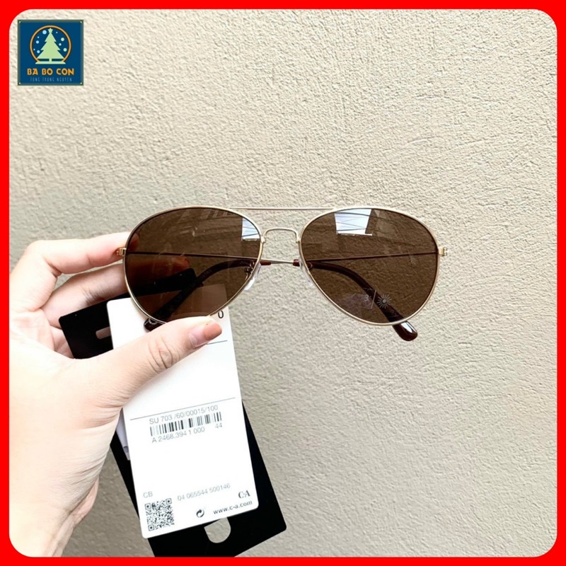 [CHÍNH HÃNG] Kính râm C&amp;A gọng phi công, chống UV, chống chói, loá, đeo cực đẹp, đầy đủ tem tag