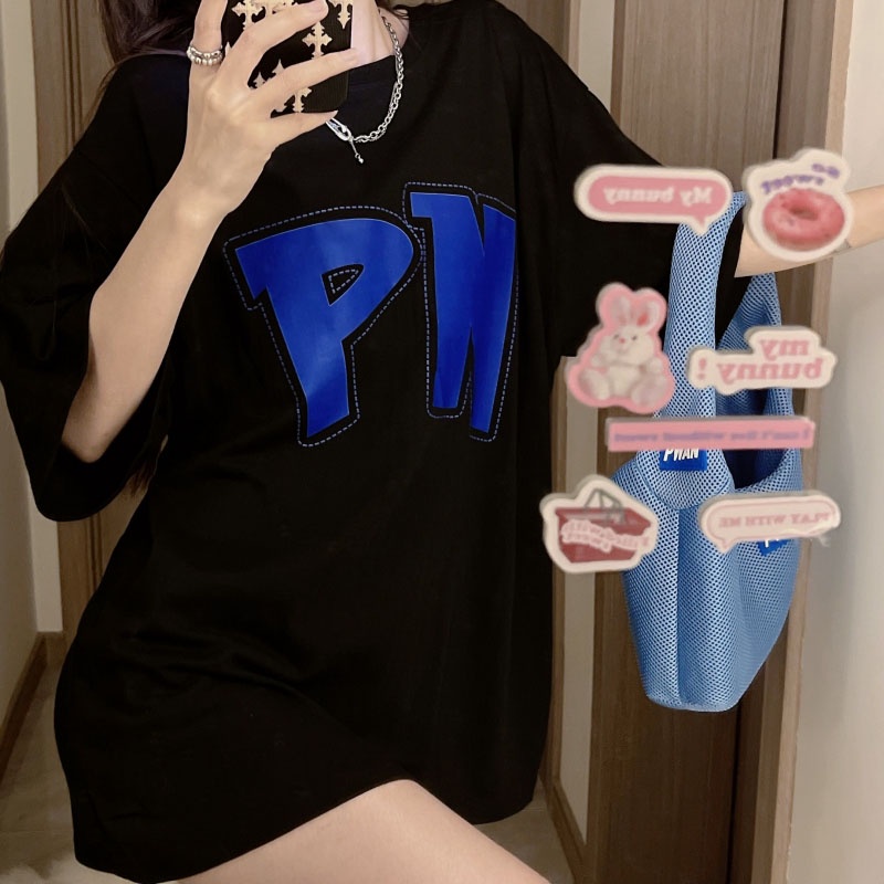 Áo Thun Nữ Ngắn Tay Cổ Tròn Thời Trang Hàn