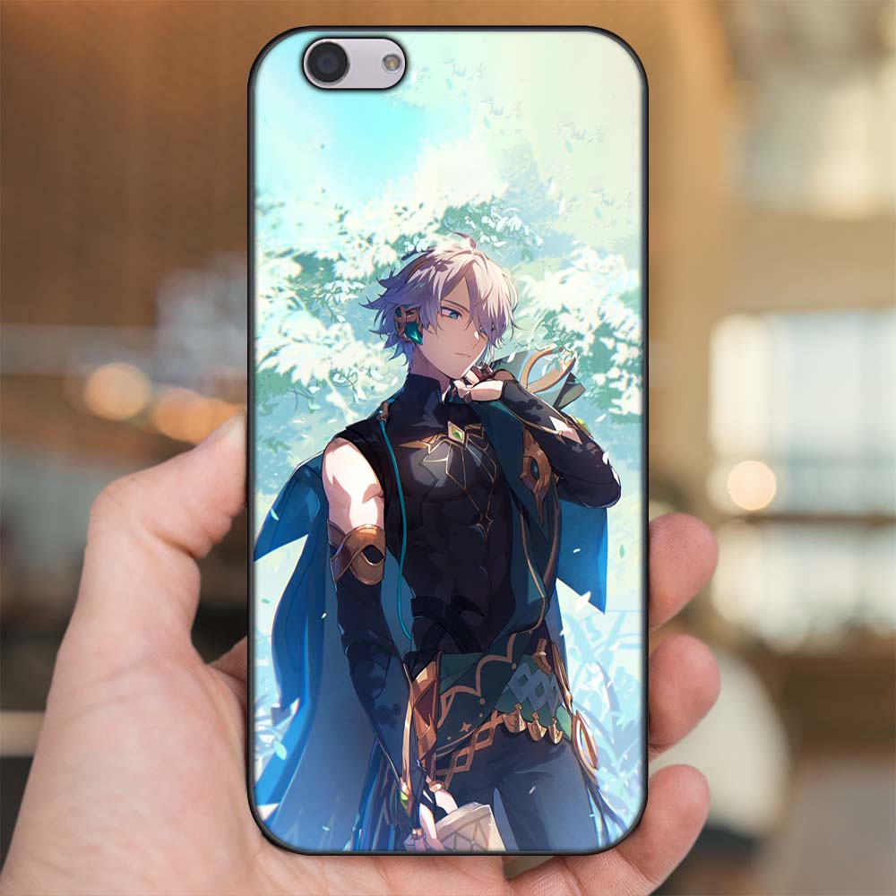 Ốp lưng Oppo F1s, F3, F3 Plus viền đen in hình Alhaitham Genshin Impact