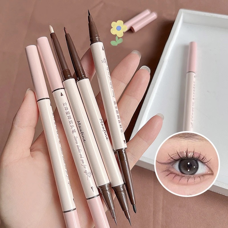 Bút Kẻ Mắt Dạng Lỏng 2 Trong 1 Chống Nước Lâu Trôi