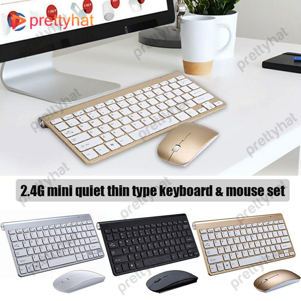 Bộ Bàn Phím Và Chuột Không Dây Mini Chống Nước 2.4G Cho Mac Apple Pc Máy Tính Prettyhat