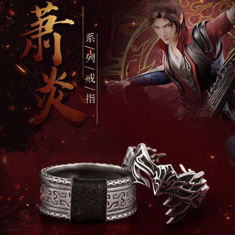 Nhẫn Bạc 925 Họa Tiết Hoạt Hình Break through the sky Thời Trang