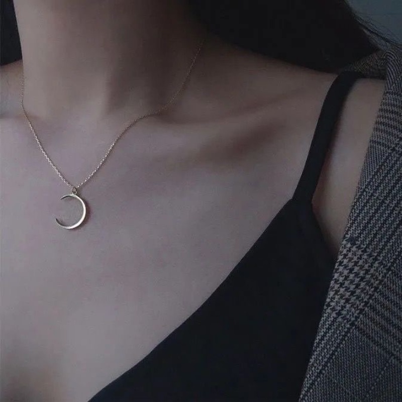 Vòng cổ Hợp Kim Mặt Trăng Khuyết Thời Trang Cho Nữ