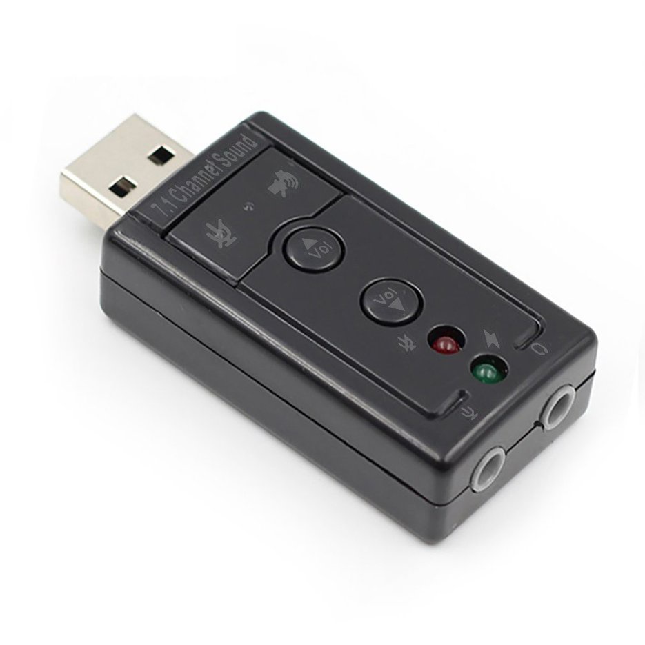 ✱BEST✱ 7.1 External USB Sound Card USB To Jack 3.5mm Headphone Digital Audio Adapter