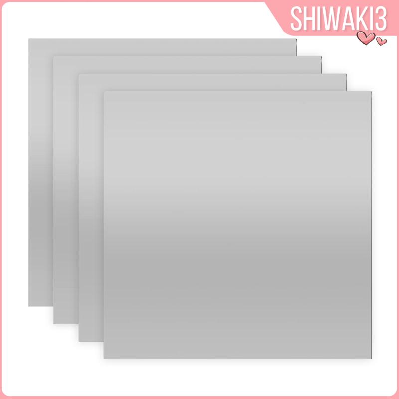 Bộ 4 Miếng Gương Dán Tường Trang Trí Phòng Tắm