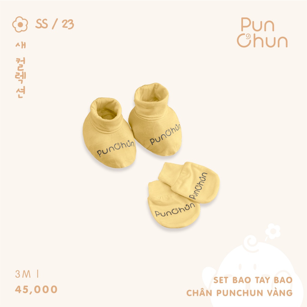 [PUNCHUN] Set bao tay bao chân cho bé sơ sinh Punchun