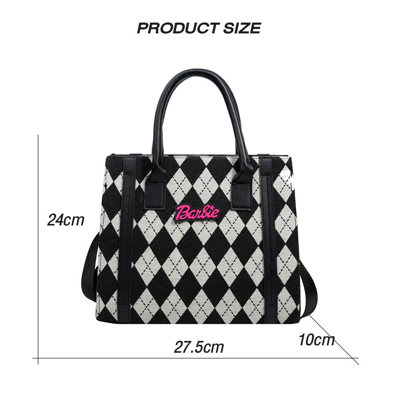 Mischa Túi Đeo Vai Bằng Vải canvas In Hình Thời Trang Dễ Phối Đồ Sức Chứa Lớn Cho Học Sinh