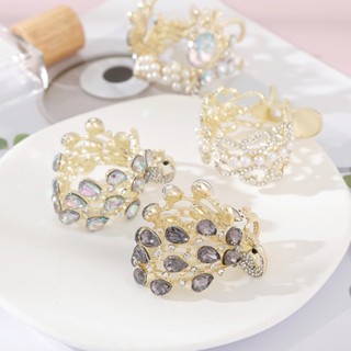 Kẹp Tóc Hình Con Công Đính Đá Phong Cách Hàn Quốc