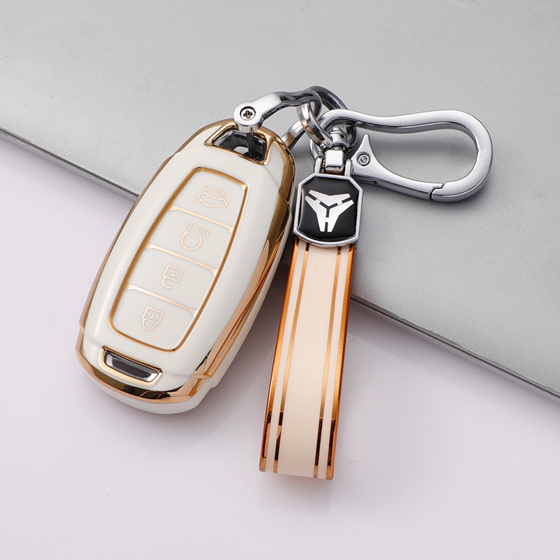 Ốp chìa khoá TPU sang trọng dành cho xe Hyundai Accent, Elantra 2021-2022-2023