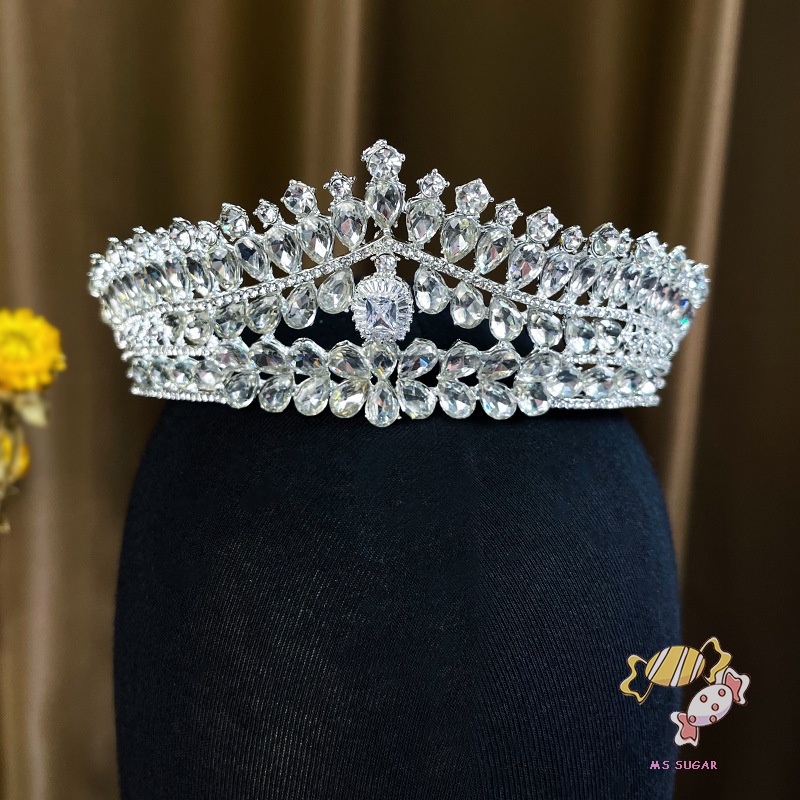 YADORNOS Vương Miện Cài Tóc Cô Dâu Đính Hạt Lấp Lánh