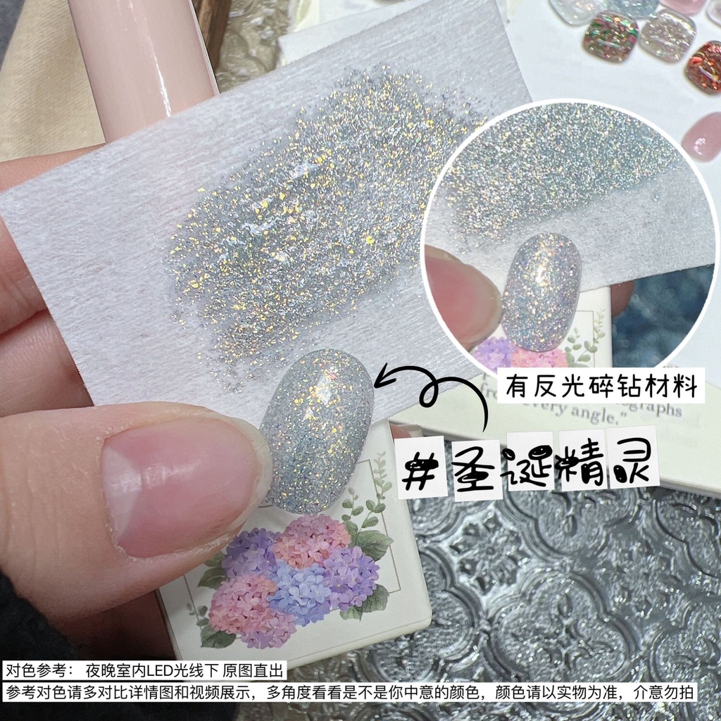 Sơn gel nhũ ánh tuyết lẻ màu chai 12ml