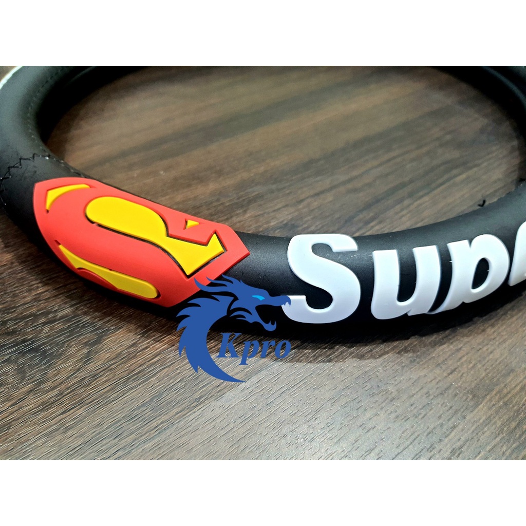 Vỏ bọc vô lăng ô tô, xe hơi họa tiết Batman - Hàng Kpro chất lượng cao