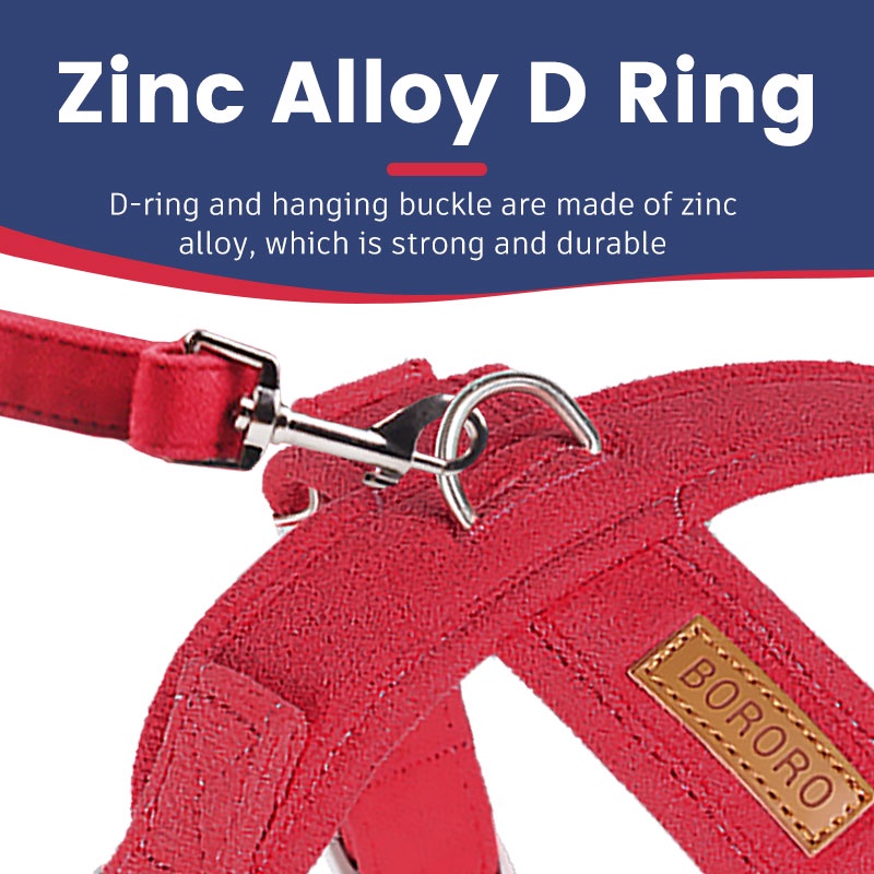 HamshMoc Bộ Dây Dắt Và Dắt Chó Đi Dạo Mềm Mại Thoải Mái Có Tay Cầm Điều Chỉnh Được Dành Cho Chó Trung Bình Nhỏ