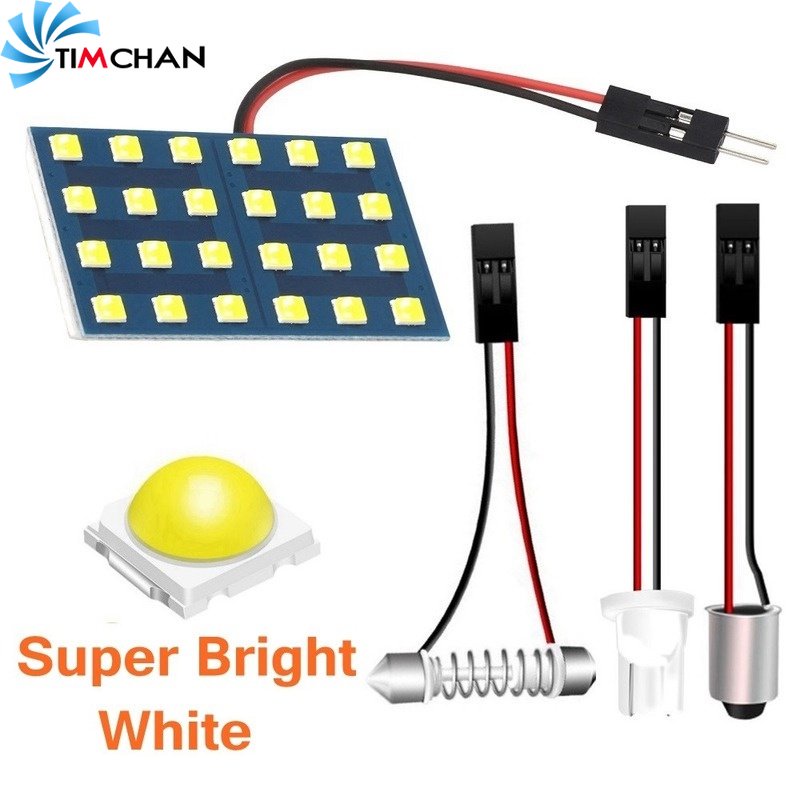 Đèn LED 12V 3030 12 / 24 / 48 SMD Ánh Sáng Trắng Dành Cho Ô Tô