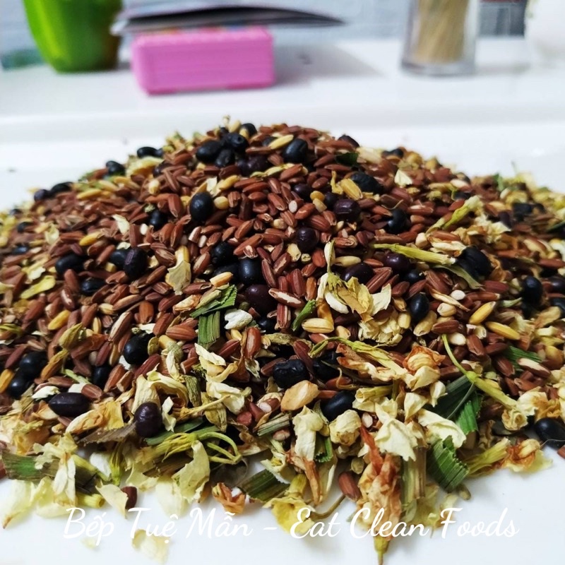 Trà gạo lứt đậu đen giảm cân, hàng chính hãng Cao Tuyền, túi 500g