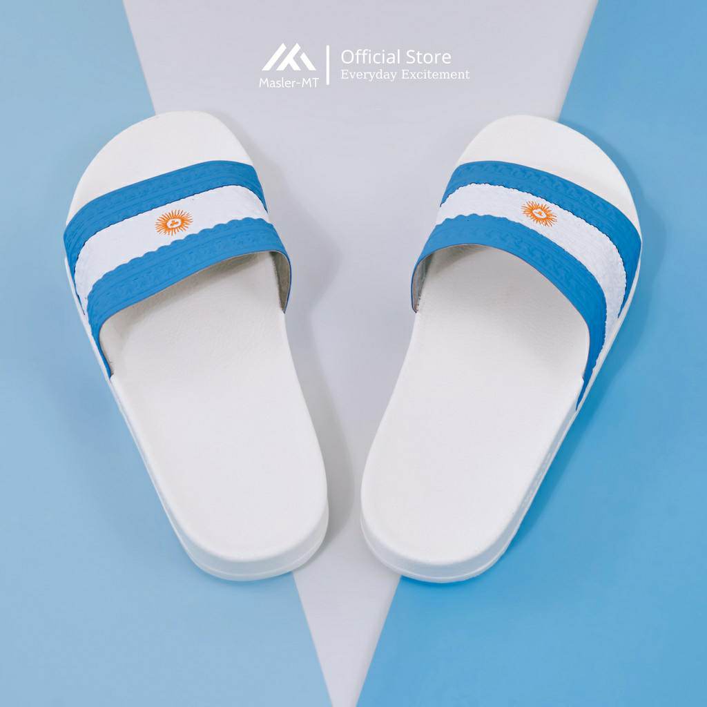 🔥HÀNG CAO CẤP🔥 Dép quai ngang adidas nam nữ thiết kế logo argentina đế đúc chống trơn trượt