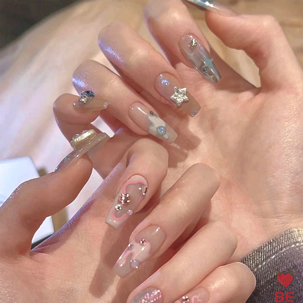 Móng tay giả YADORNOS acrylic hai màu che phủ toàn diện dùng nối dài móng