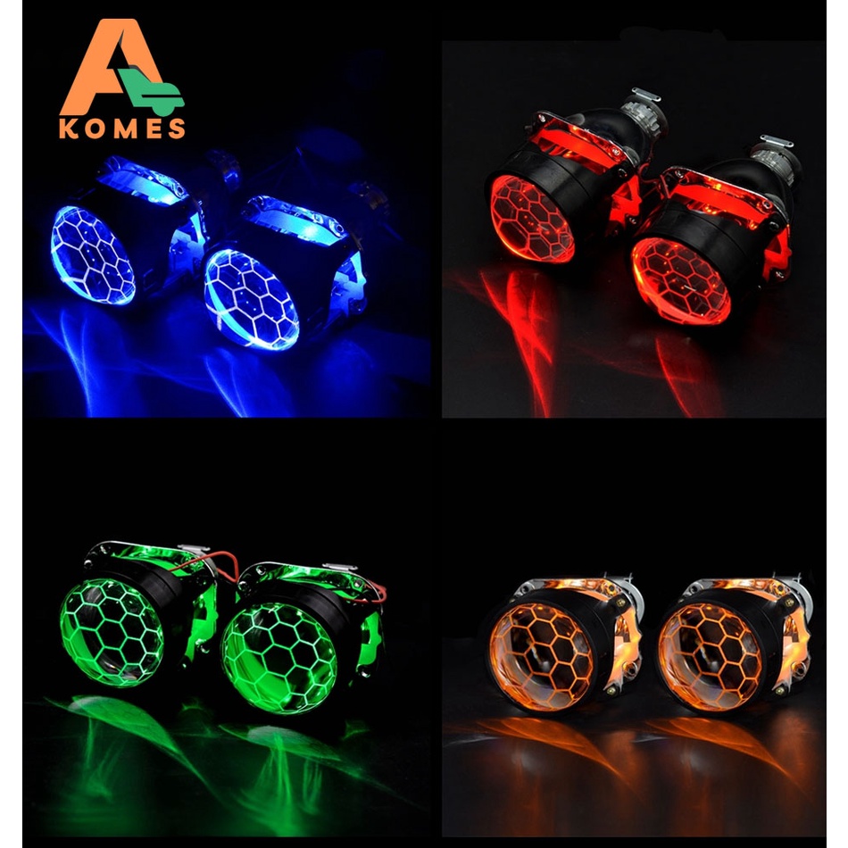 1 Cặp Đèn Pha Bi-xenon HID Mini H1 2.5 Inch Siêu Sáng Thông Dụng Cho Xe Hơi