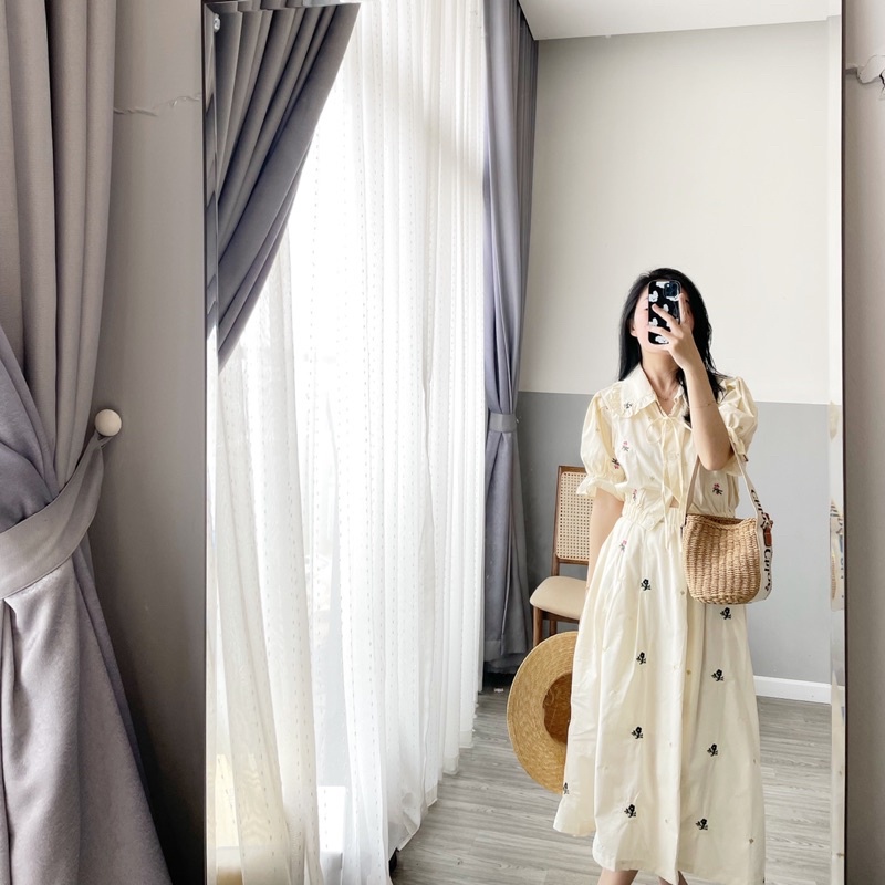 SET BE HOA THÊU CVAY + ÁO