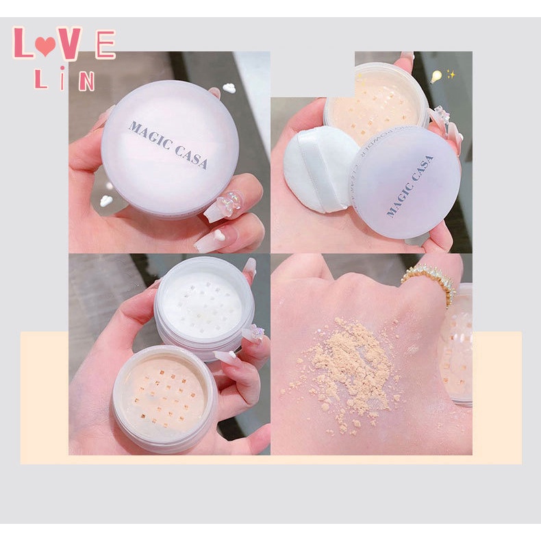 Phấn CASA Trang Điểm Màu Khói Mịn Màng Thoáng Khí Dưỡng Ẩm Chống Nước Chống Mồ Hôi Làm Sáng Da