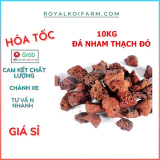 Combo 10kg Đá nham thạch đỏ | Vật liệu lọc nước hồ cá