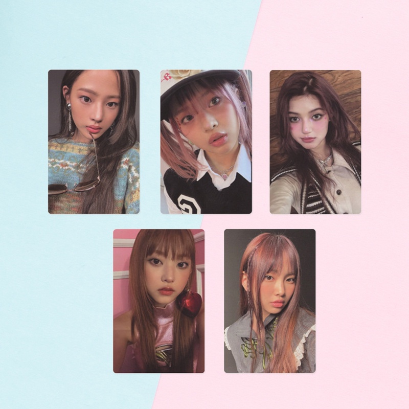 Set 5 Tấm Ảnh Lomo Card Minji Hanni Danielle Haerin Hyein Trong OMG 1st
