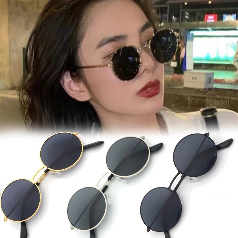 Kính Mát Gọng Tròn Phong Cách Steampunk Trung Hoa Cổ Điển Thời Trang Mùa Hè Cho Nam