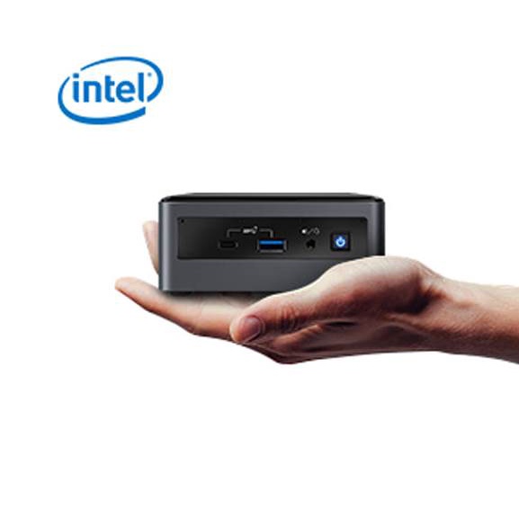 Máy tính Tiny siêu nhỏ trong lòng bàn tay Intel NUC, CPU Intel Core i3 thế hệ 10 Ram 8Gb SSD 256Gb