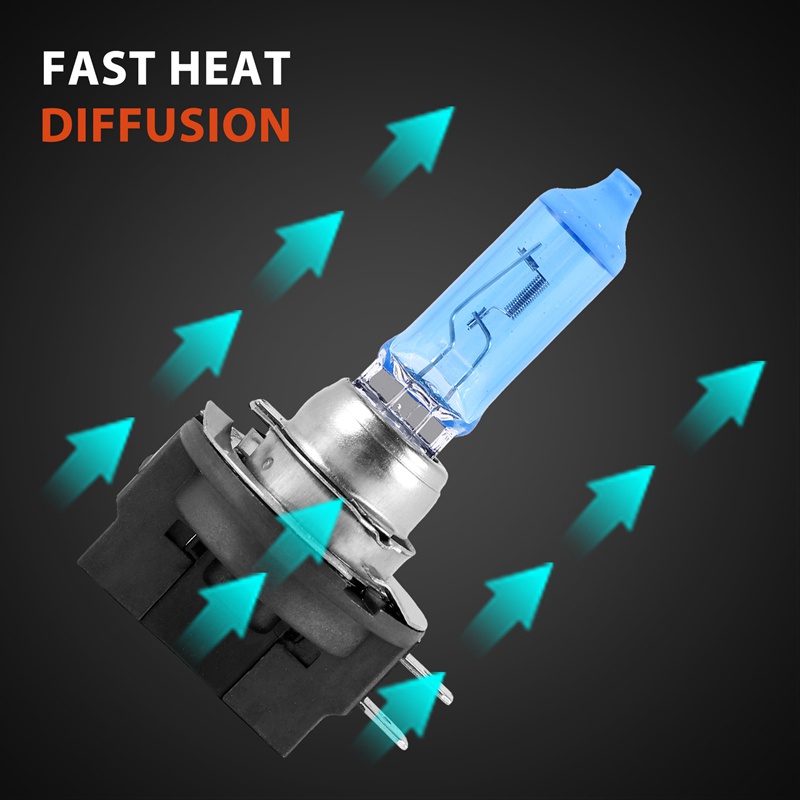 Bộ 2 Bóng Đèn Halogen H11B 55W 6000K DC12V Cho Xe Hơi