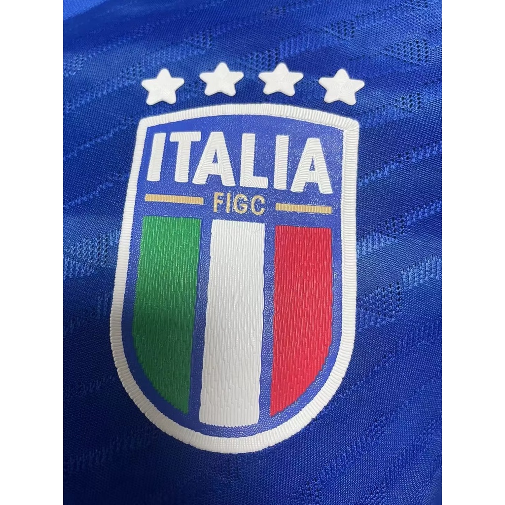 Áo Thun Bóng Đá Tay Ngắn Màu Xanh Dương Phong Cách Ý 2324