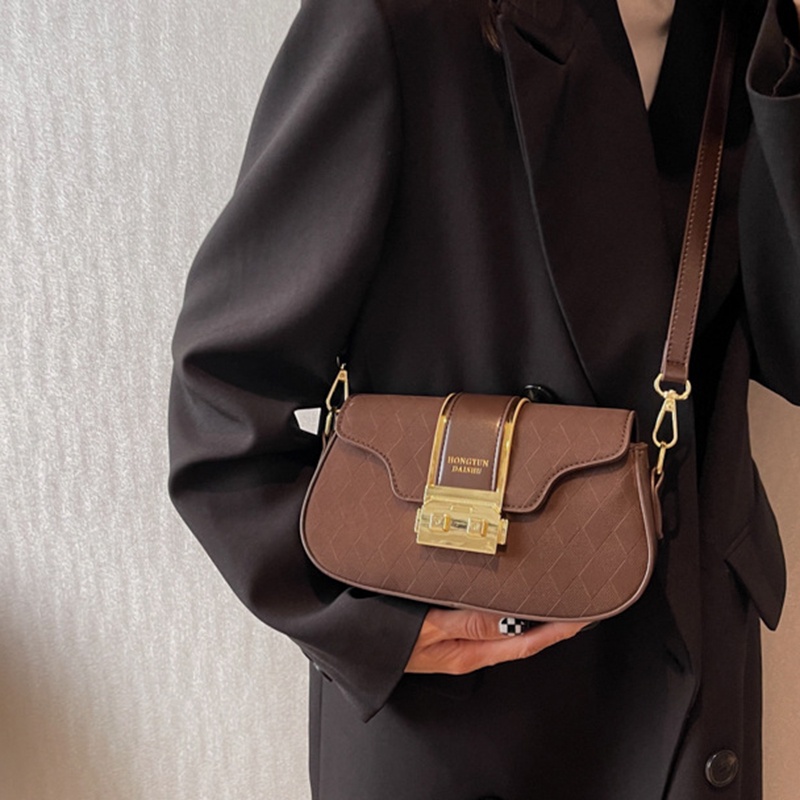 Ielgy Túi Đeo Chéo Hình Vuông Nhỏ Màu Trơn Phong Cách Nước Ngoài Tinh Tế Dễ Phối Đồ Cho Nữ