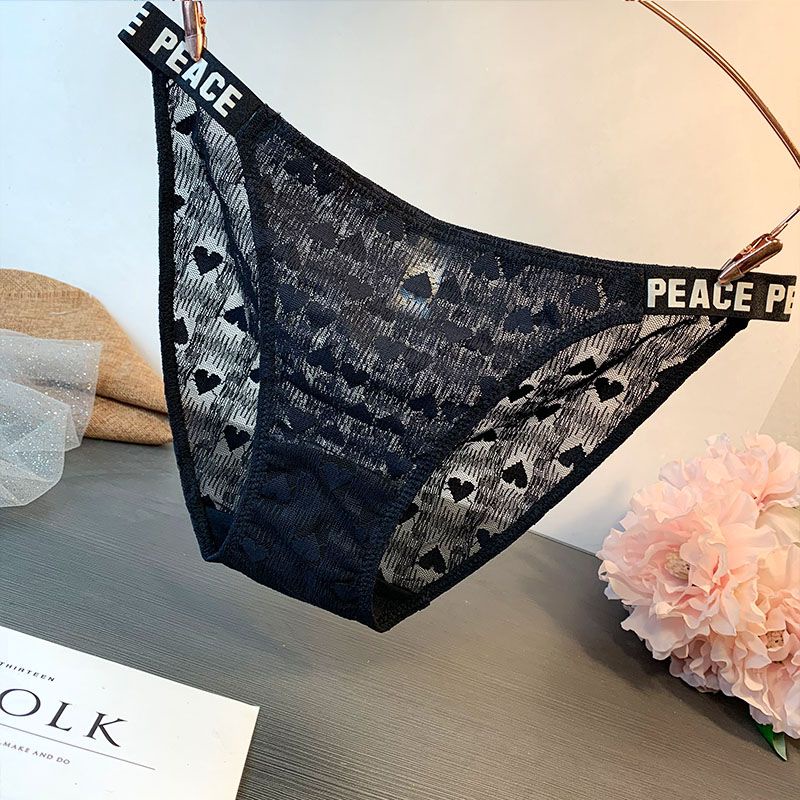 Quần Lót Cotton Lưng Thấp Phối Ren Thoải Mái Gợi Cảm Cho Nữ