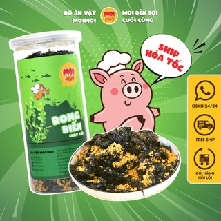 Rong biển cháy tỏi 200gr, Đồ ăn vặt MoiMoi