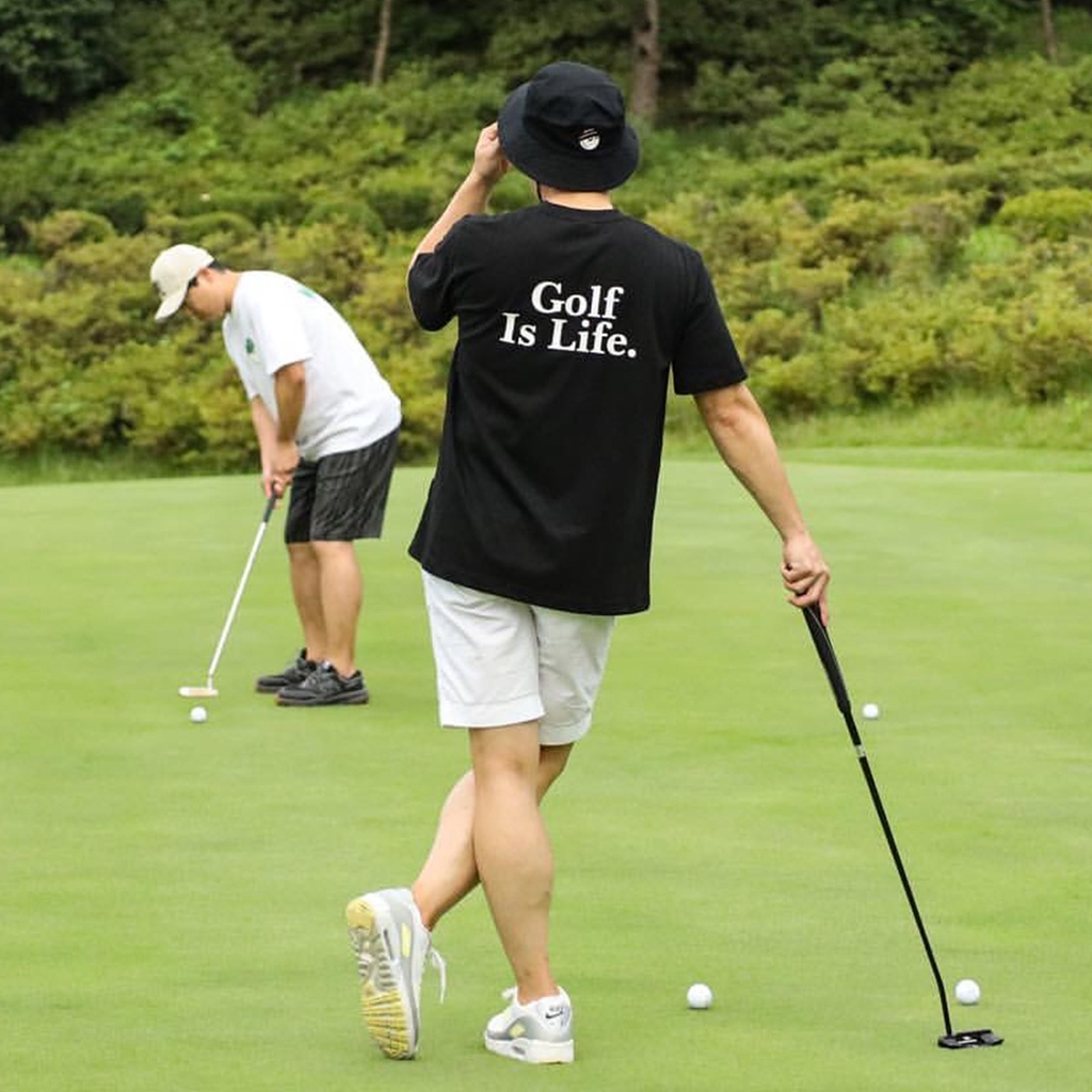 Áo Thun cotton Tay Ngắn Cổ Tròn In Hình Malbon Golf Mới Cho Nam Và Nữ