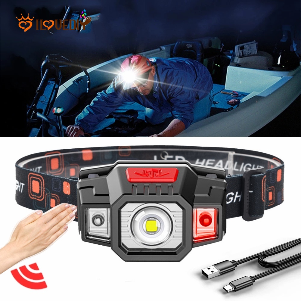 Đèn Pha LED Mini Cảm Ứng Mạnh Mẽ / Sạc Micro USB Chống Thấm Nước Đọc Sách / Chạy Bộ / Cắm Trại