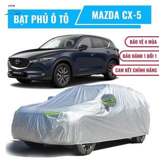 Bạt che phủ xe ô tô 5 chỗ Mazda CX-5, Bạc trùm xe hơi 5 chỗ cao cấp chất liệu vải PEVA chống nắng mưa +