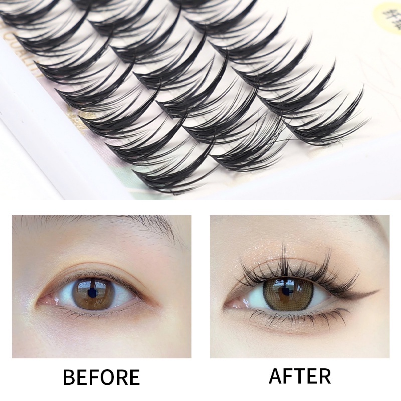 Cặp Lông Mi Giả / Lông Mi Giả Đơn / Dày Tự Nhiên Ghép Hình Quỷ Nhỏ