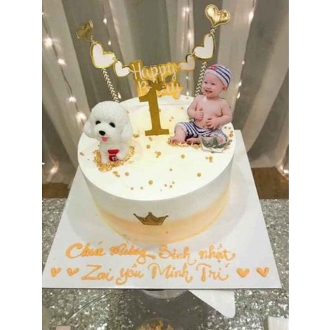 Hình chibi cắm bánh sinh nhật, tô điểm bánh sinh nhật cho bé trai bé gái thi công theo yêu cầu của khách