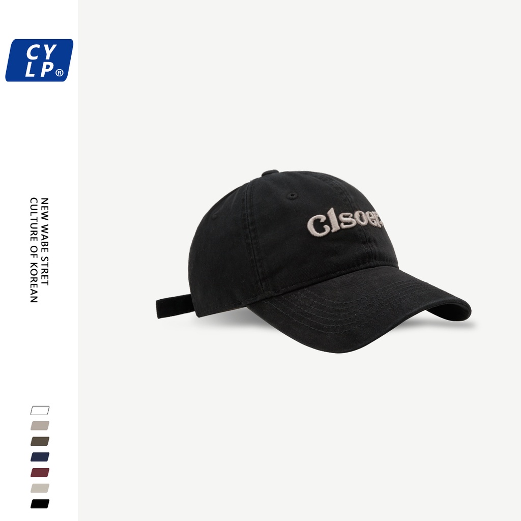 Mũ Lưỡi Trai Thêu Chữ Phong Cách Hàn Quốc Thời Trang Đường Phố Mới