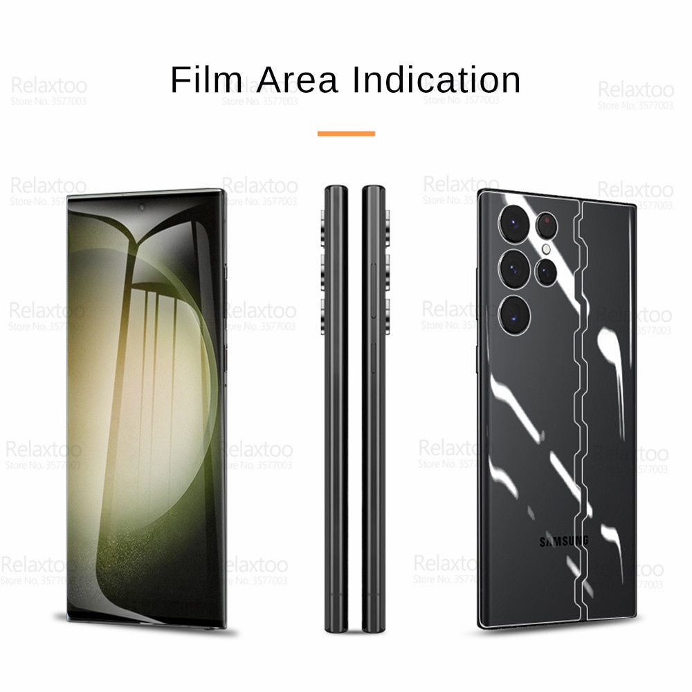 360° Miếng Dán Hydrogel Mềm Bảo Vệ Màn Hình Cho Samsung Galaxy S23 Ultra S 23 Plus S23Plus S23Ultra 5G Kính