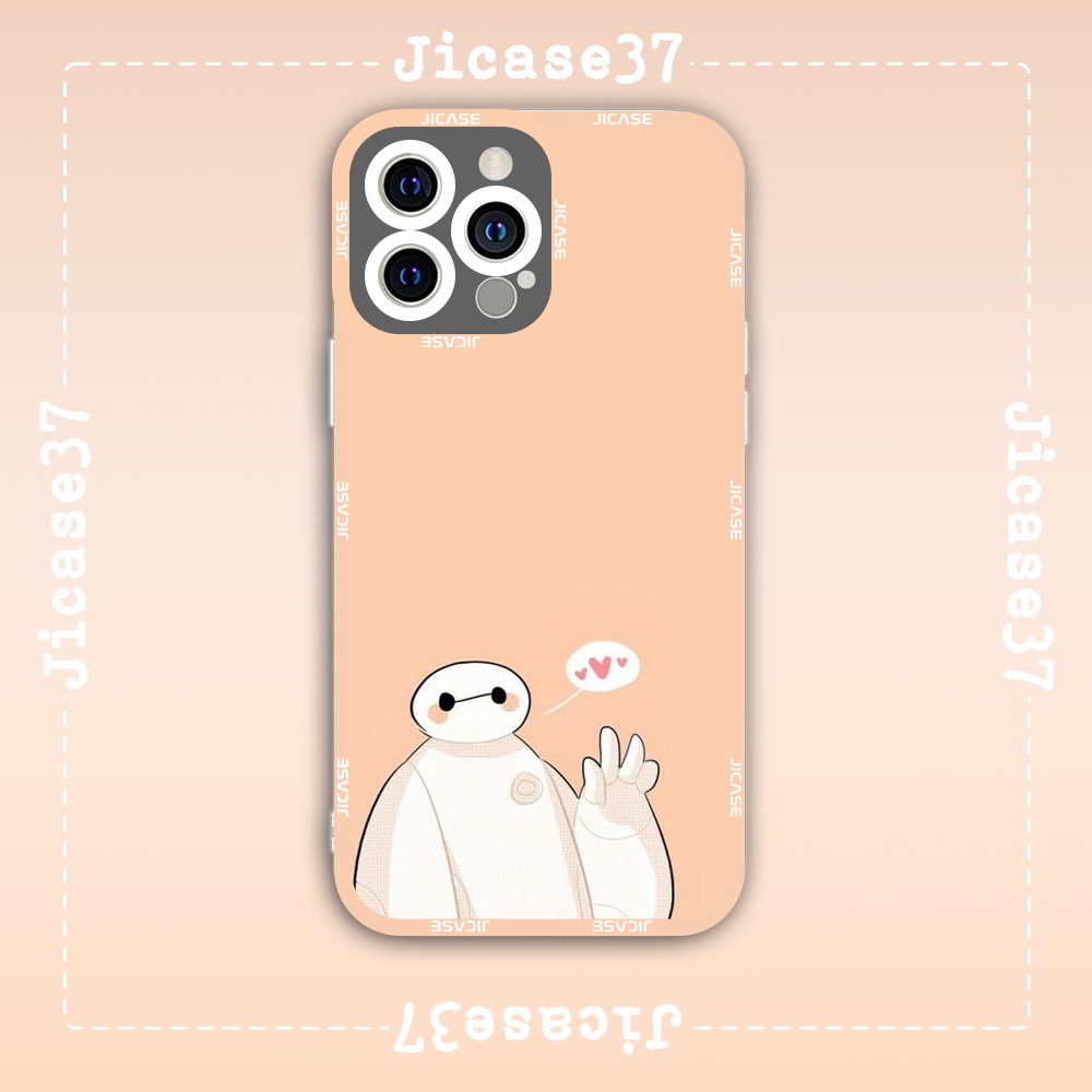 Ốp lưng iphone cạnh vuông Jicase JMcase Biệt Đội Big Hero 6 Hoạt Hình Cartoon x/xs/11/12/pro/max/plus/promax