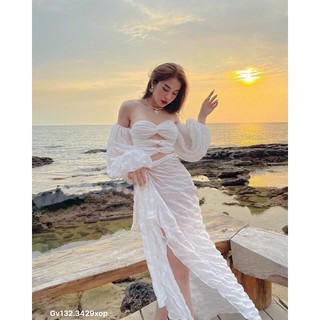 gv132- set xốp bikini đi biển