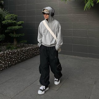 Áo hoodie nam blank opium black boxy hoodie