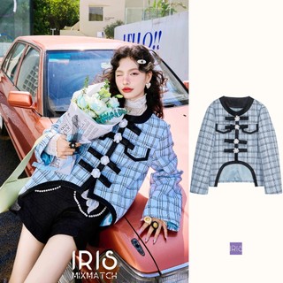 Áo khoác ngoài -Iris Boutique IJ237933 Blue rain jacket